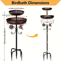 Metal Bird Bath Feeder