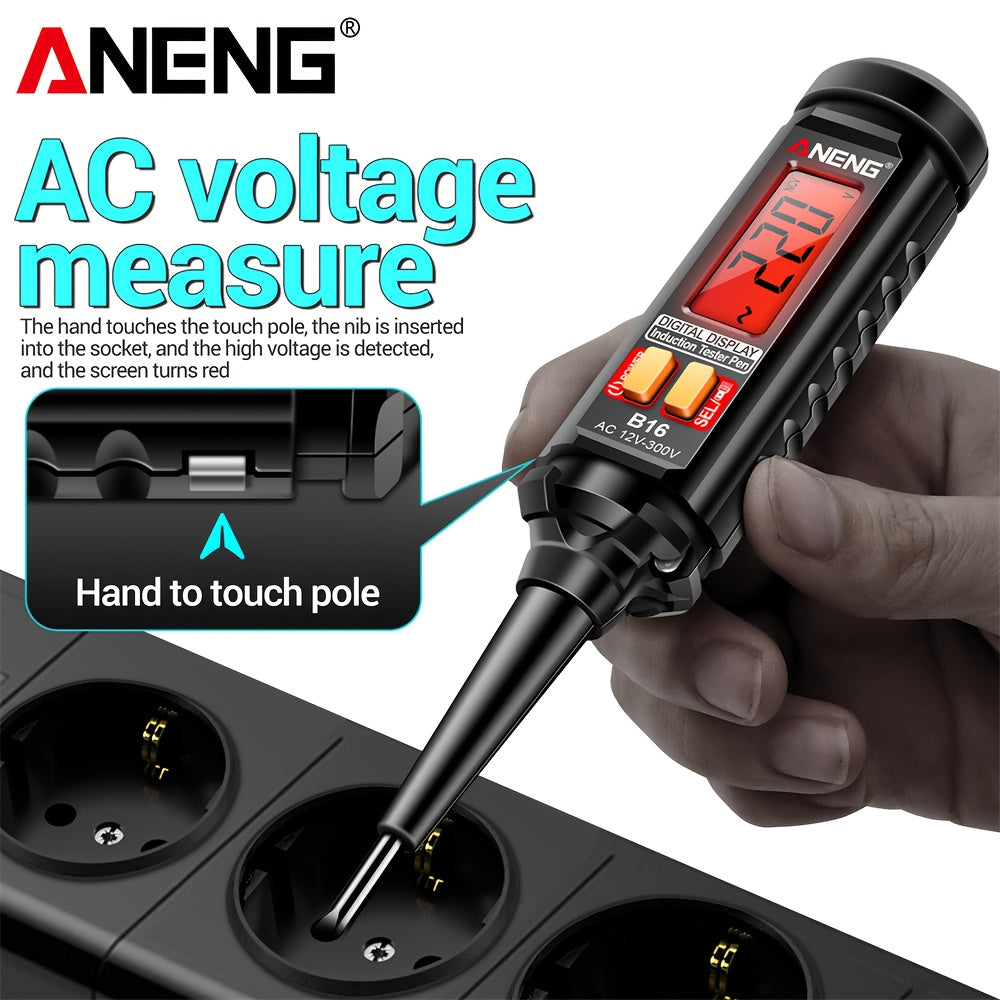 Non-Contact Voltage Detector Pen with LCD Display