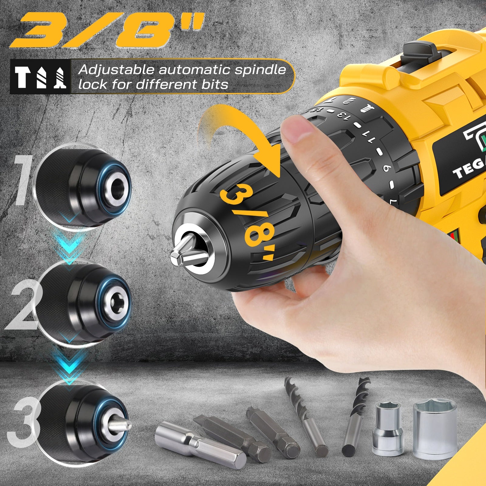 [20V Cordless Drill Set] 30|88|136|148pcs Electric Drill ToolBox Set | Cordless Rechargeable Electric Drill Tool Set, Equipped 1 Or 2 Battery, Hand Tools, Pliers, Bits Set, Suitable Construction, industry & Home Decoration, M
