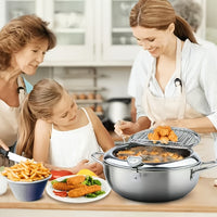 Stainless Steel Deep Fryer Pot