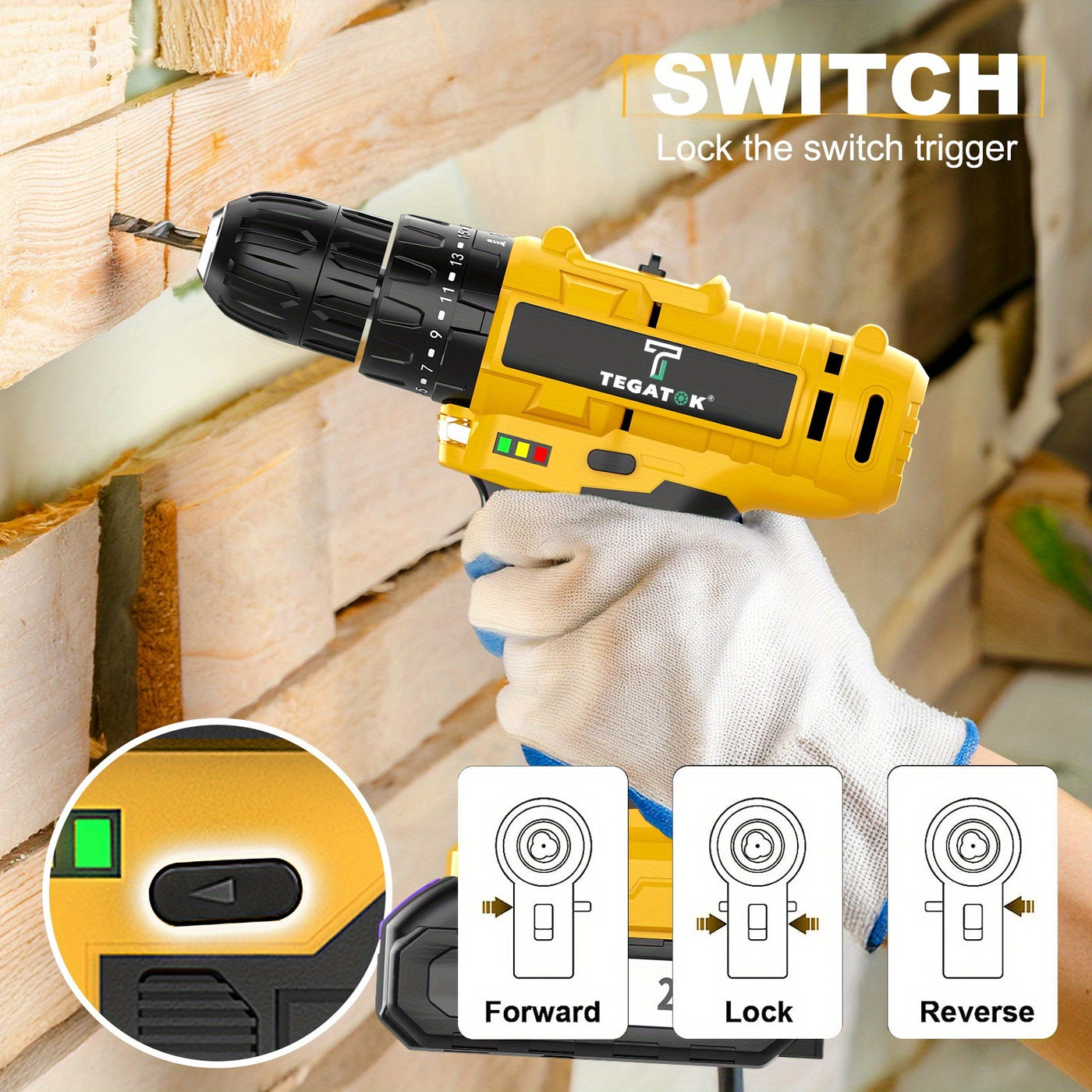 [20V Cordless Drill Set] 30|88|136|148pcs Electric Drill ToolBox Set | Cordless Rechargeable Electric Drill Tool Set, Equipped 1 Or 2 Battery, Hand Tools, Pliers, Bits Set, Suitable Construction, industry & Home Decoration, M