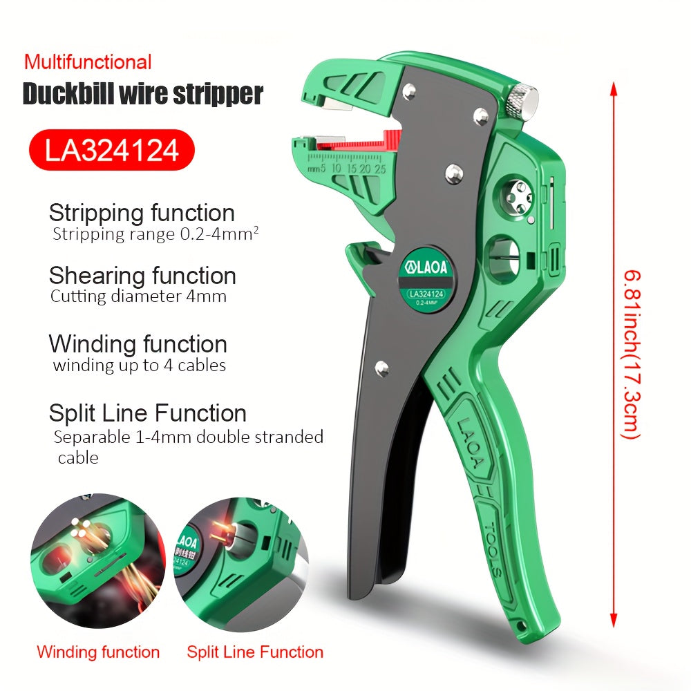 Automatic Wire Stripper, Cutter & Crimping Tool