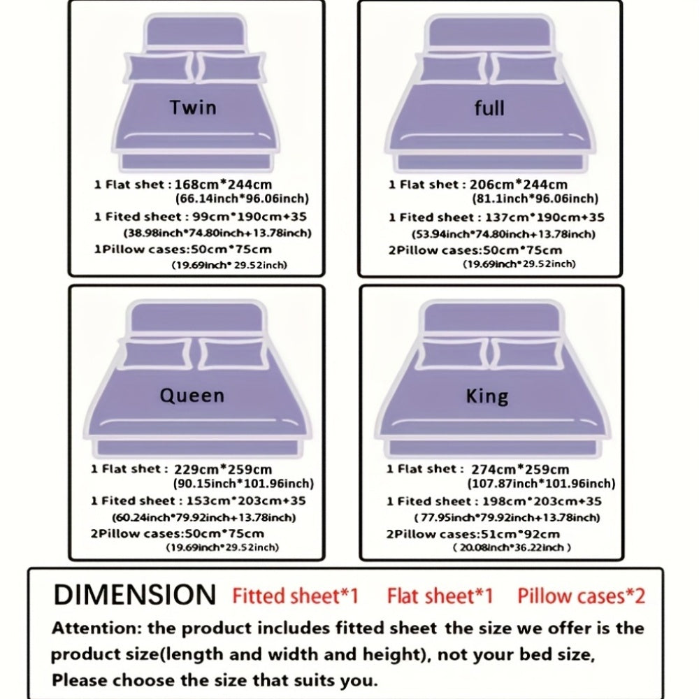 Cooling Bamboo Bed Sheet Set with Deep Pockets