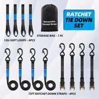 Heavy-Duty Ratchet Straps