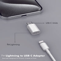 Lightning to USB-C Charging Adapter (2-Pack)