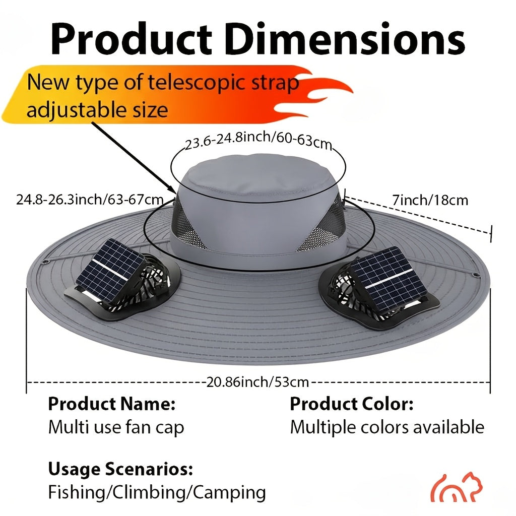 Solar Cooling Sun Hat