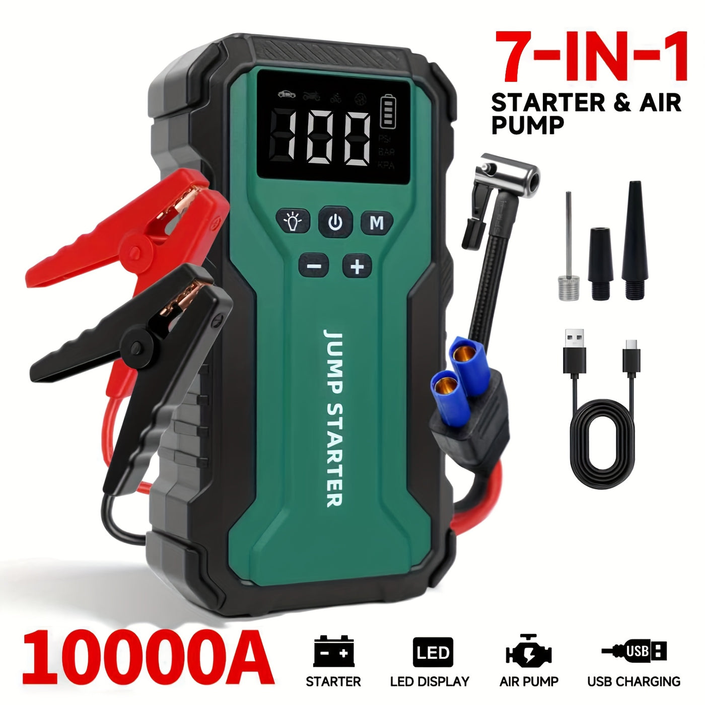 7-in-1 Car Jump Starter