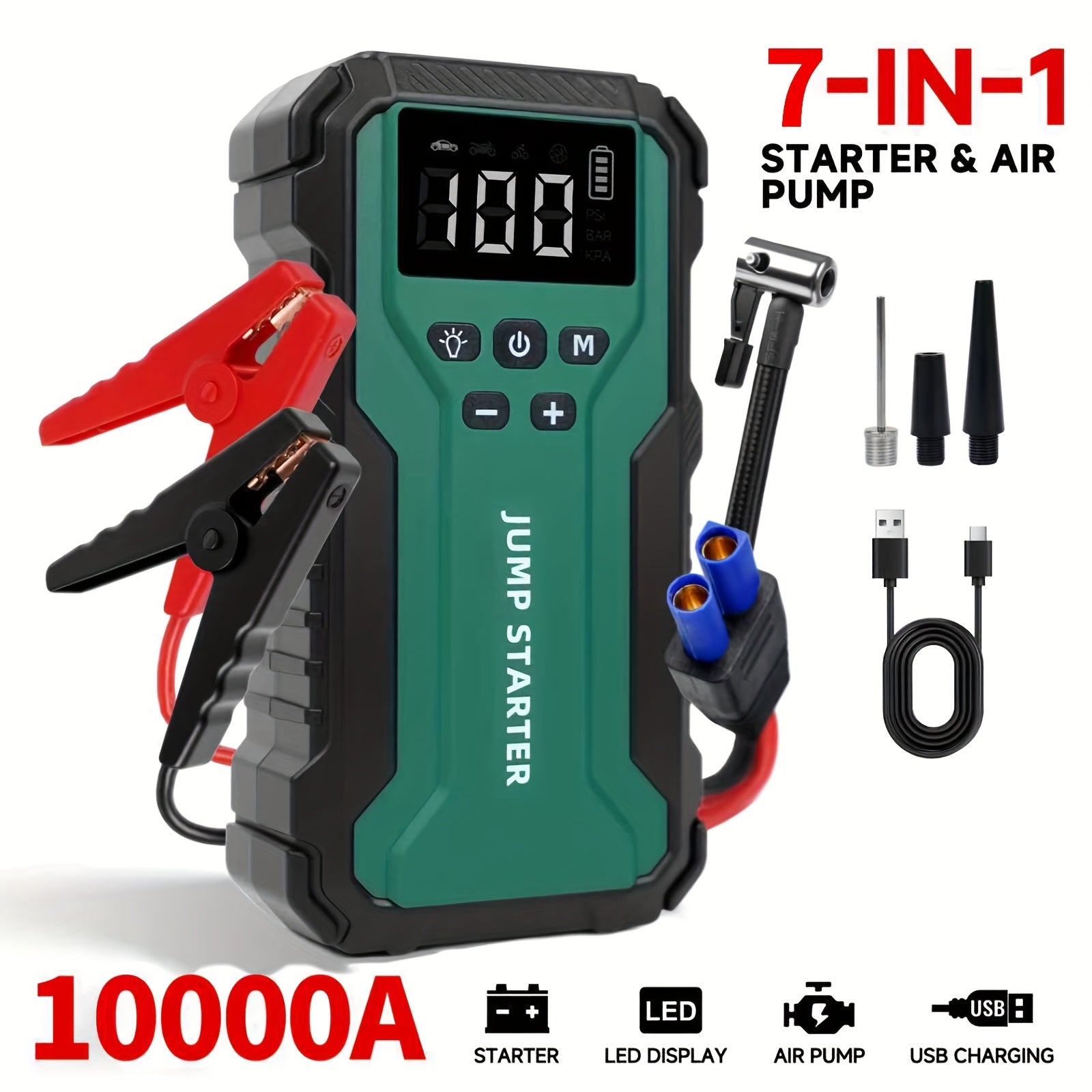7-in-1 Car Jump Starter