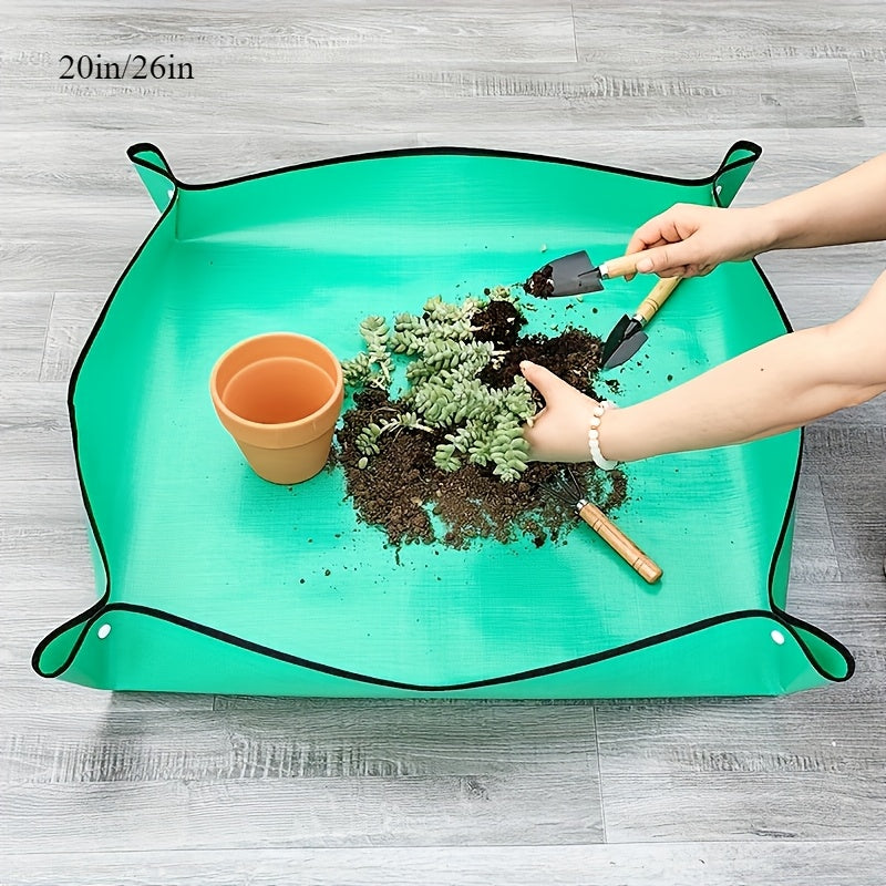 Waterproof Plant Repotting Mat with Handles